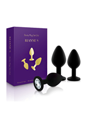 Rianne S Booty Plug Set 3x, черный