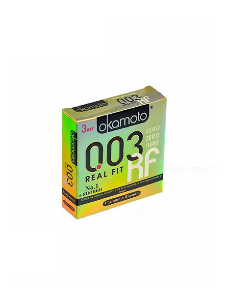 Okamoto Real Fit 0.03, 3 шт.