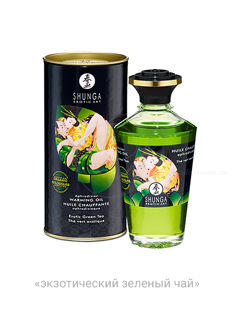 Масло Shunga Aphrodisiac Warming Oil Organic Разогревающее масло Shunga Organic